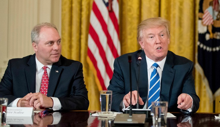 Ten Republicans and seven Democrats will take part in the meeting, according to the White House. (AP Photo/Andrew Harnik)