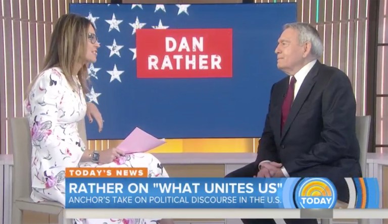 Dan Rather appeared on NBC's 