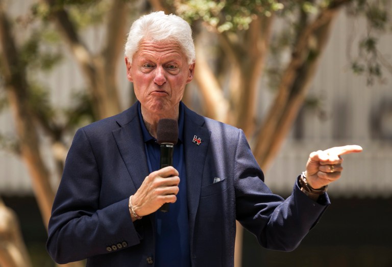 Former President Bill Clinton believes if more people at the Pulse nightclub had legally been carrying guns, more innocent people would have been shot. (AP Photo/Damian Dovarganes)