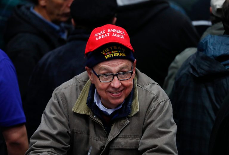 A major split has emerged between President Trump's White House and the Department of Veterans Affairs over whether VA employees should be allowed to tweet out anti-Trump messages. (AP Photo/Paul Sancya)