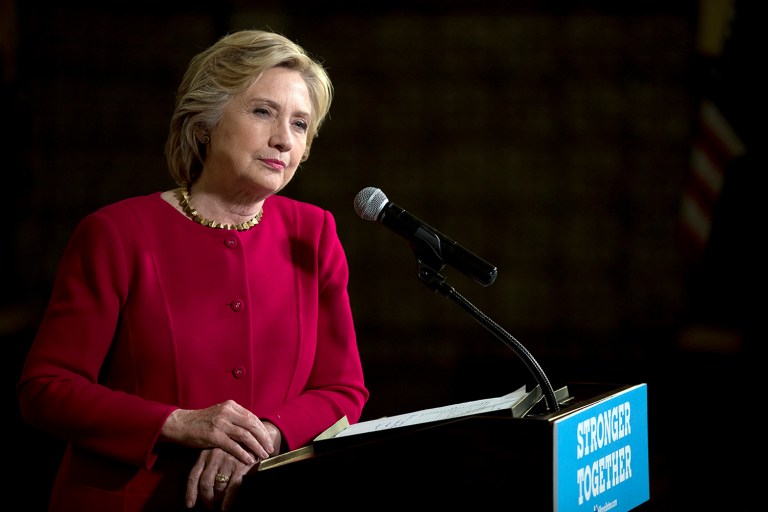 The Tampa Bay Times has endorsed Hillary Clinton for president. (AP Photo/Andrew Harnik)