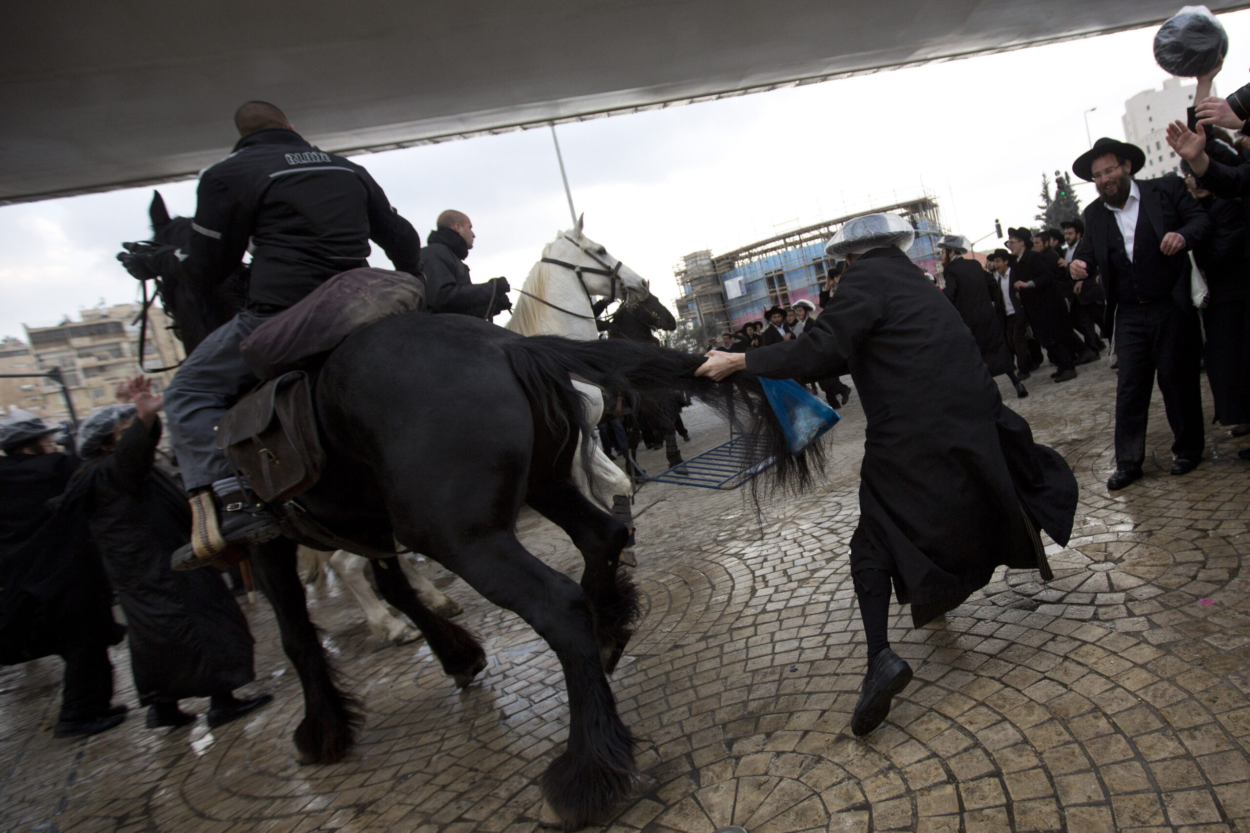 Ultra-Orthodox Jews protest pending Israeli draft