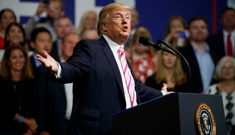 President Trump reprised his 