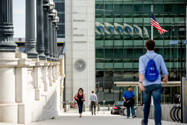U.S. Securities and Exchange Commission building, Friday, June 19, 2015, in Washington.