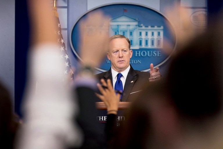 Krauthammer said the separation of powers, along with the press, have tapered the White House's ambitions. (AP Photo/Andrew Harnik)