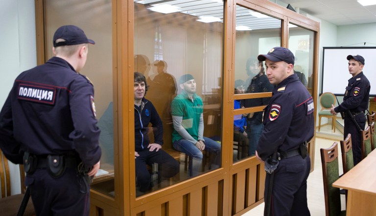 This isn't the work of a few thugs. (AP Photo/Denis Tyrin)