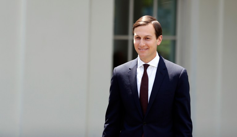 White House senior adviser Jared Kushner, who spearheaded peace talks in June between Israeli Prime Minister Benjamin Netanyahu and Palestinian leader Mahmoud Abbas, will accompany deputy national security adviser Dina Powell and Special Representative for International Negotiations Jason Greenblatt on the upcoming trip. (AP Photo/Alex Brandon)
