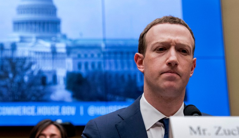 In this April 11, 2018, file photo, Facebook CEO Mark Zuckerberg pauses while testifying before a House Energy and Commerce hearing on Capitol Hill in Washington about the use of Facebook data to target American voters in the 2016 election and data privacy.