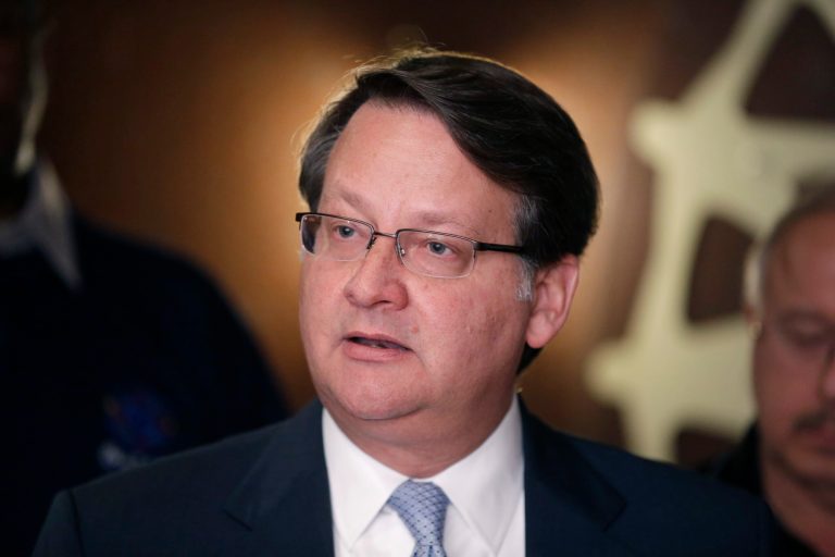 Rep. Gary Peters' role in securing an earmark and a tax credit for a now-bankrupt solar panel company could become a point of contention in Michigan's hard-fought Senate race. (AP/Carlos Osorio)