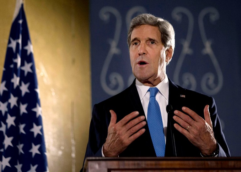Secretary of State John Kerry said that the administration would not change the 