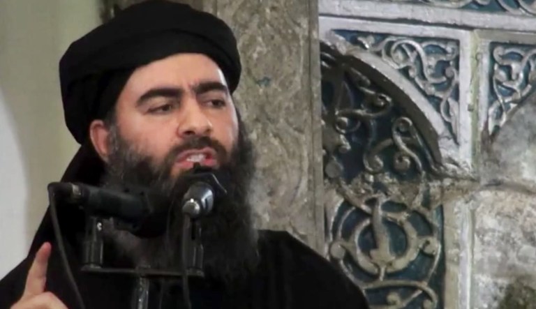 Pentagon officials were skeptical last week about Russia's claim about Baghdadi, and its claim that 300 other fighters were killed. (AP Photo/Militant video, File)