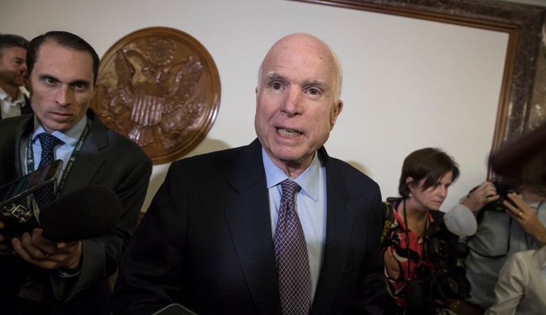 Mark Esper, a top Raytheon lobbyist, and three other Defense Department nominees are scheduled to testify on Thursday. (AP Photo/J. Scott Applewhite)