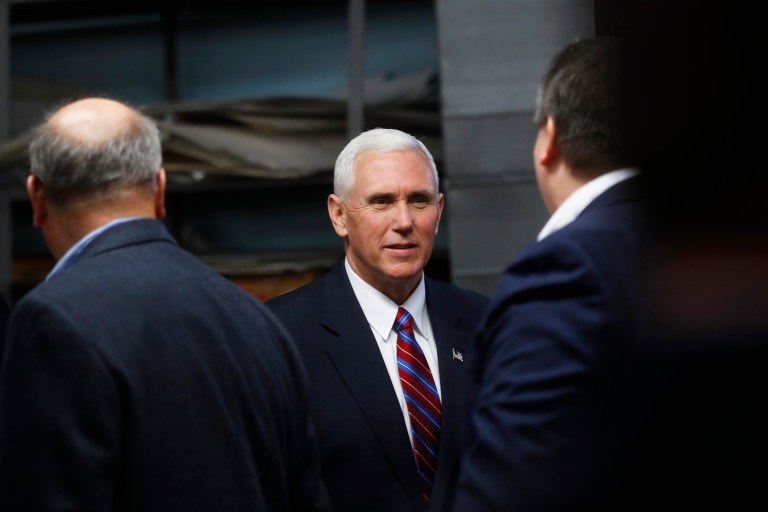 Pence used a personal email account hosted by AOL to discuss state business with his advisers. (AP Photo/John Minchillo)