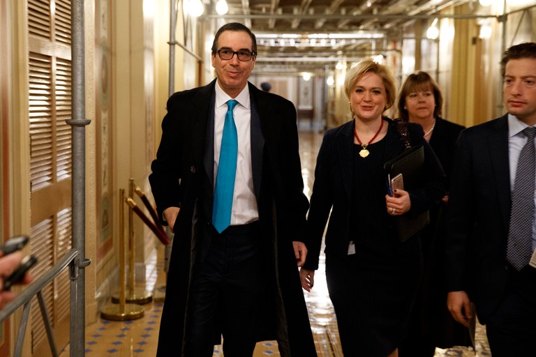 Treasury Secretary-designate Steven Mnuchin eft properties in New York City, Southampton, N.Y., Los Angeles and Mexico out of his ethics disclosure that was initially submitted to the committee. (AP Photo/Evan Vucci)