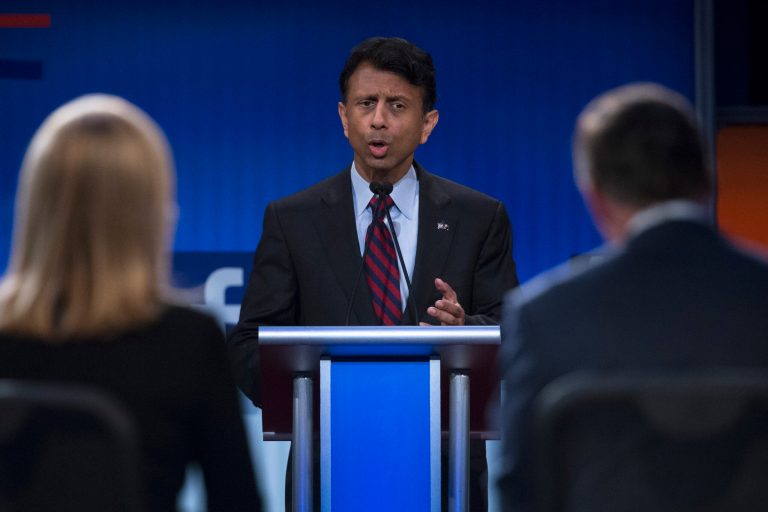 Louisiana Gov. Bobby Jindal's campaign suspected party leaders wanted to clear the field to make way for a matchup between Donald Trump and Jeb Bush.Â (AP Photo/John Minchillo)