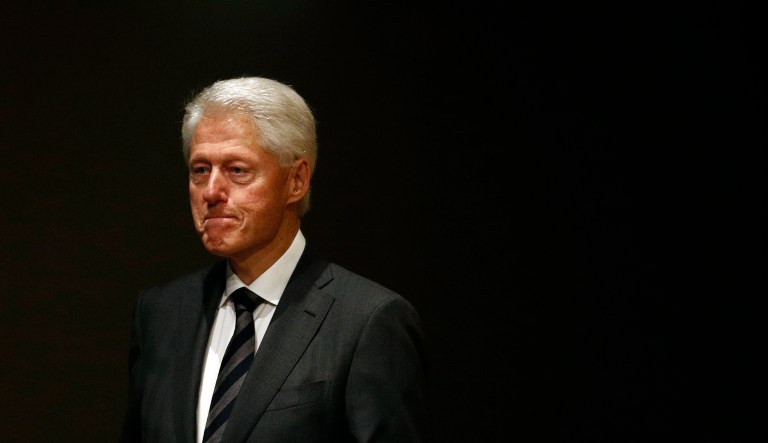 Former President Bill Clinton hit an all-time high in public opinion when a 2013 Gallup poll pegged his favorability rating at 69 percent. (AP Photo/Patrick Semansky)