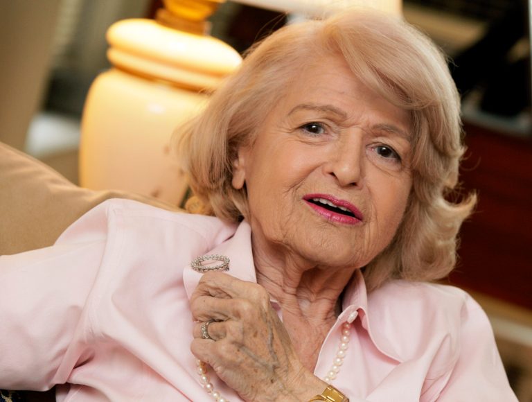   In this Wednesday, Dec. 12, 2012 photo, Edith Windsor speaks during an interview in her New York City apartment. Windsor has found some notoriety at age 83, as her challenge to the federal Defense of Marriage Act will be heard by the United States Supreme Court. (AP Photo/Richard Drew)  