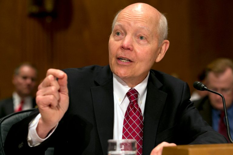 Internal Revenue Service Commissioner John Koskinen testifies on Capitol Hill in Washington. (AP Photo/Jacquelyn Martin)
