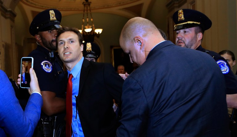 Trump's detail did its job and so did the Capitol Hill police. (AP Photo/Manuel Balce Ceneta)