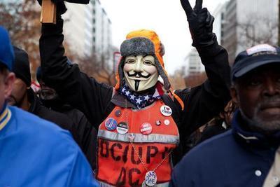 Graeme Jennings/Examiner
Occupy DC protesters have drawn the ire of Mayor Vincent Gray and members of the D.C. Council after a break-in at the shuttered Franklin School on Saturday.