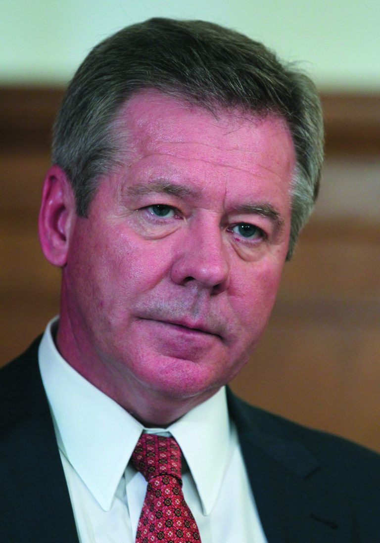 Russian Deputy Foreign Minister Gennady Gatilov speaks during an interview to the Associated Press in Moscow, Russia, Thursday, Aug. 23, 2012. Gatilov said Russia is working closely with the Syrian government to make sure its arsenal of chemical weapons remains securely in place. (AP Photo/Mikhail Metzel)