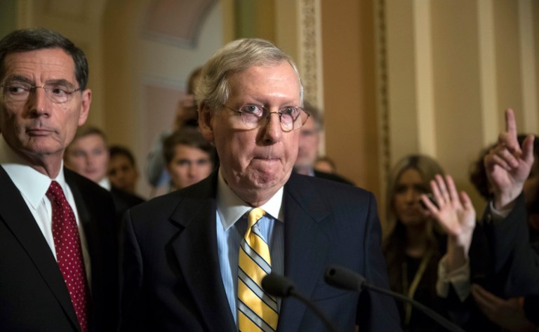 McConnell said some members expressed concerns to the president about market reforms and Medicaid expansion. (AP Photo/J. Scott Applewhite)