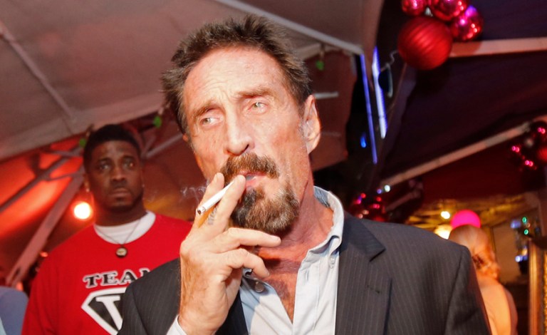 "My point is to bring to the American public the problem that the FBI is trying to [fool] the American public," John McAfee said. (AP Photo/Alan Diaz/File)