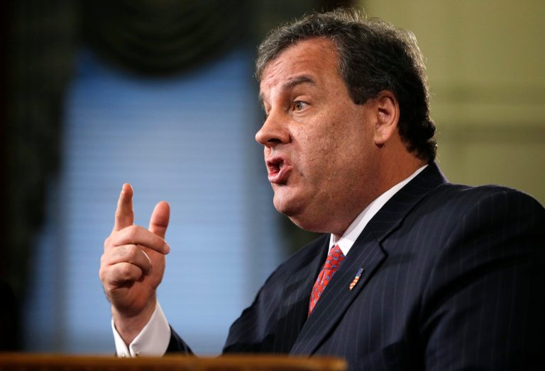 New Jersey Gov. Chris Christie gestures as he speaks during a news conference Thursday, Jan. 9, 2014, at the Statehouse in Trenton. Christie has fired a top aide who engineered political payback against a town mayor, saying she lied. Deputy Chief of Staff Bridget Anne Kelly is the latest casualty in a widening scandal that threatens to upend Christie's second term and likely run for president in 2016. Documents show she arranged traffic jams to punish the mayor, who didn't endorse Christie for re-election. (AP Photo/Mel Evans)