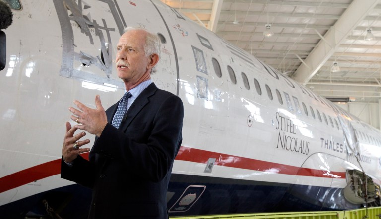 Capt. Chesley "Sully" Sullenberger says the legislation would give too much power to the larger airlines.