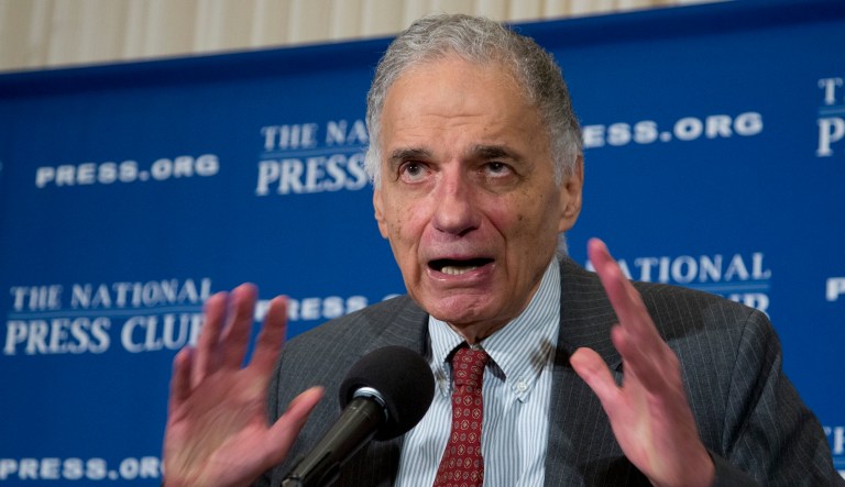 Consumer advocate and former presidential candidate Ralph Nader took aim at President Trump on Twitter Thursday for the administration's opposition to Obamacare-mandated food labels. (AP Photo/Manuel Balce Ceneta)