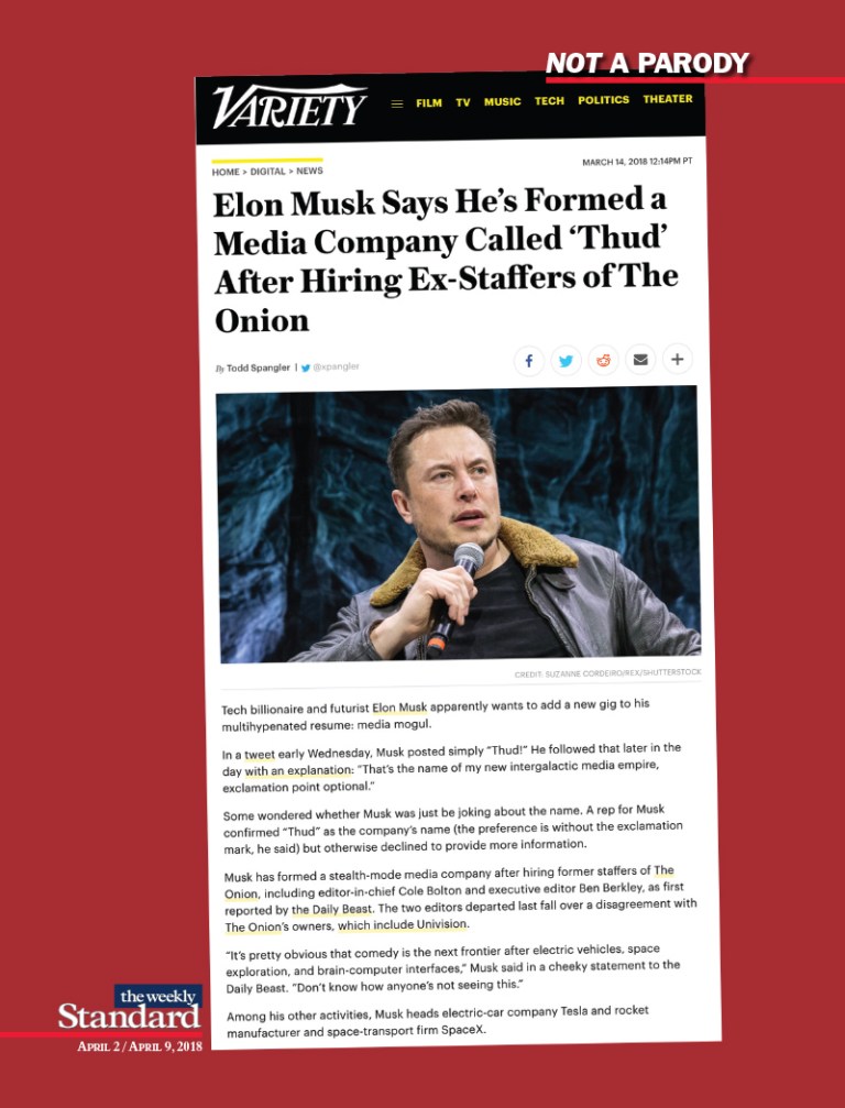 Elon Musk Raids ‘The Onion’