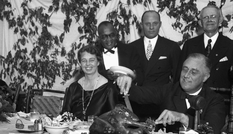 Facing pressure from the retail industry to add time to the holiday shopping season during the Great Depression, President Franklin D. Roosevelt moved Thanksgiving earlier in the calendar -- or at least tried to. (AP Photo)