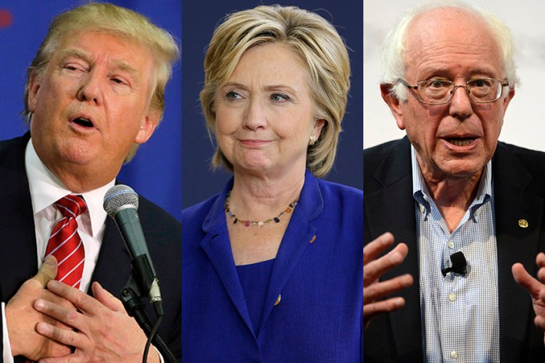 Donald Trump, Hillary Clinton and Bernie Sanders all addressed the mass shooting in Orlando, Fla., on Sunday.