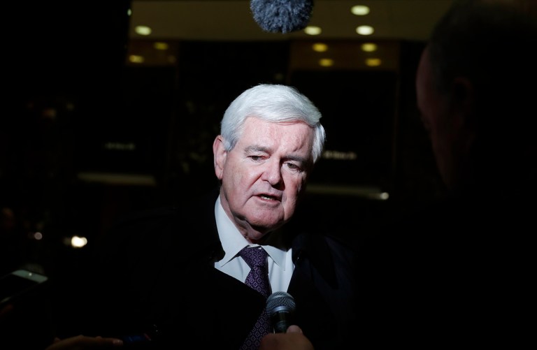 Former House Speaker Newt Gingrich jabbed Russia for its vote Friday in the United Nations Security Council. (AP Photo/Carolyn Kaster)