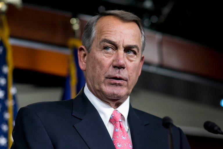 House Speaker John Boehner speaks at a news conference on Capitol Hill, in Washington, Thursday, March 19, 2015. Speaker Boehner and House Minority leader Nancy Pelosi are on the verge of securing a deal in fixing the Medicare 