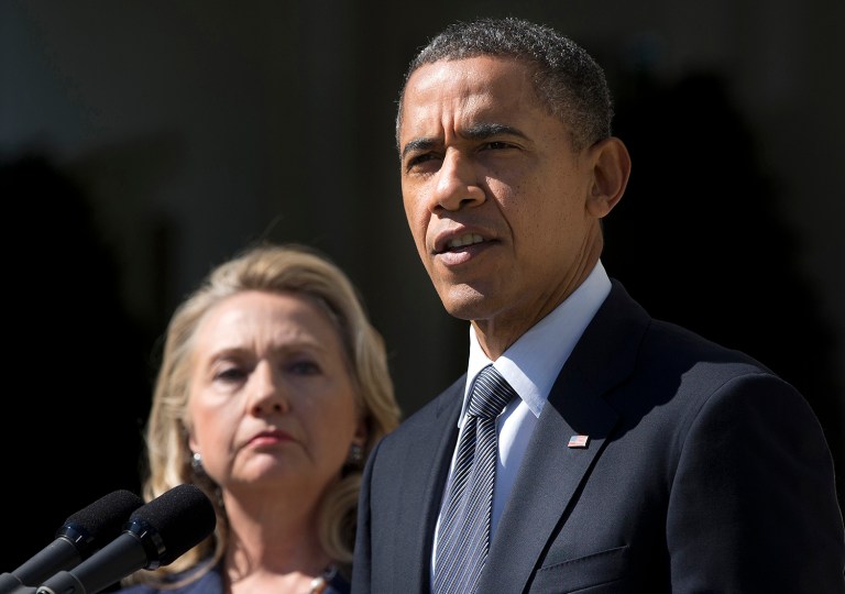 The Obama administration chose to dismiss all charges against Marc Turi in the Libyan weapons case, avoiding potential Hillary Clinton embarrassment. (AP Photo/Evan Vucci)