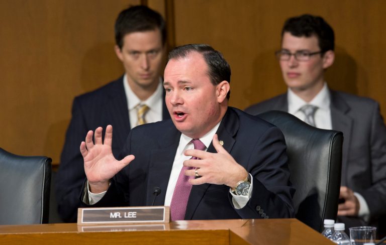 Sen. Michael S. Lee, R-Utah, has asked colleagues to sign a letter promising to 