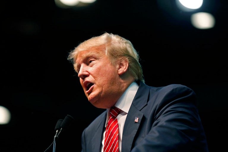 Republican presidential candidate Donald Trump's comments on abortion led many pundits to predict that Wis. women would abandon him at the ballot box. (AP Photo/Gerald Herbert)