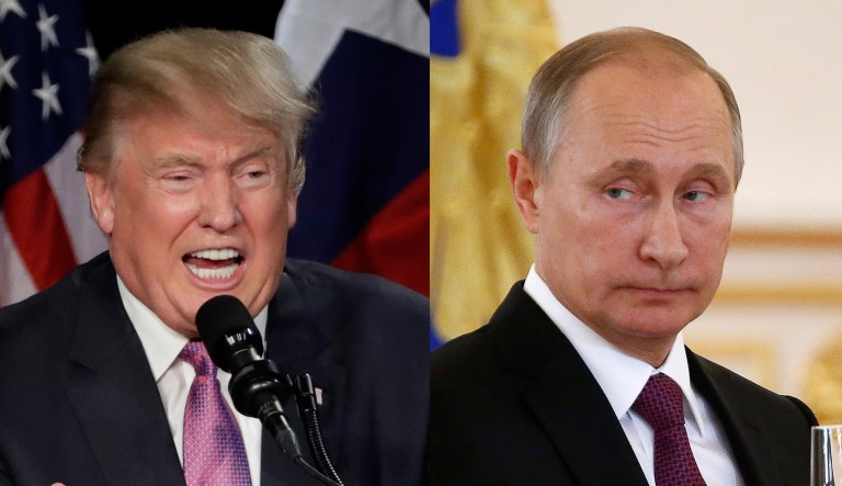 President Trump and members of his administration are requesting a full bilateral meeting with Russian President Vladimir Putin at the G20 summit in Germany next month. (AP Photos)