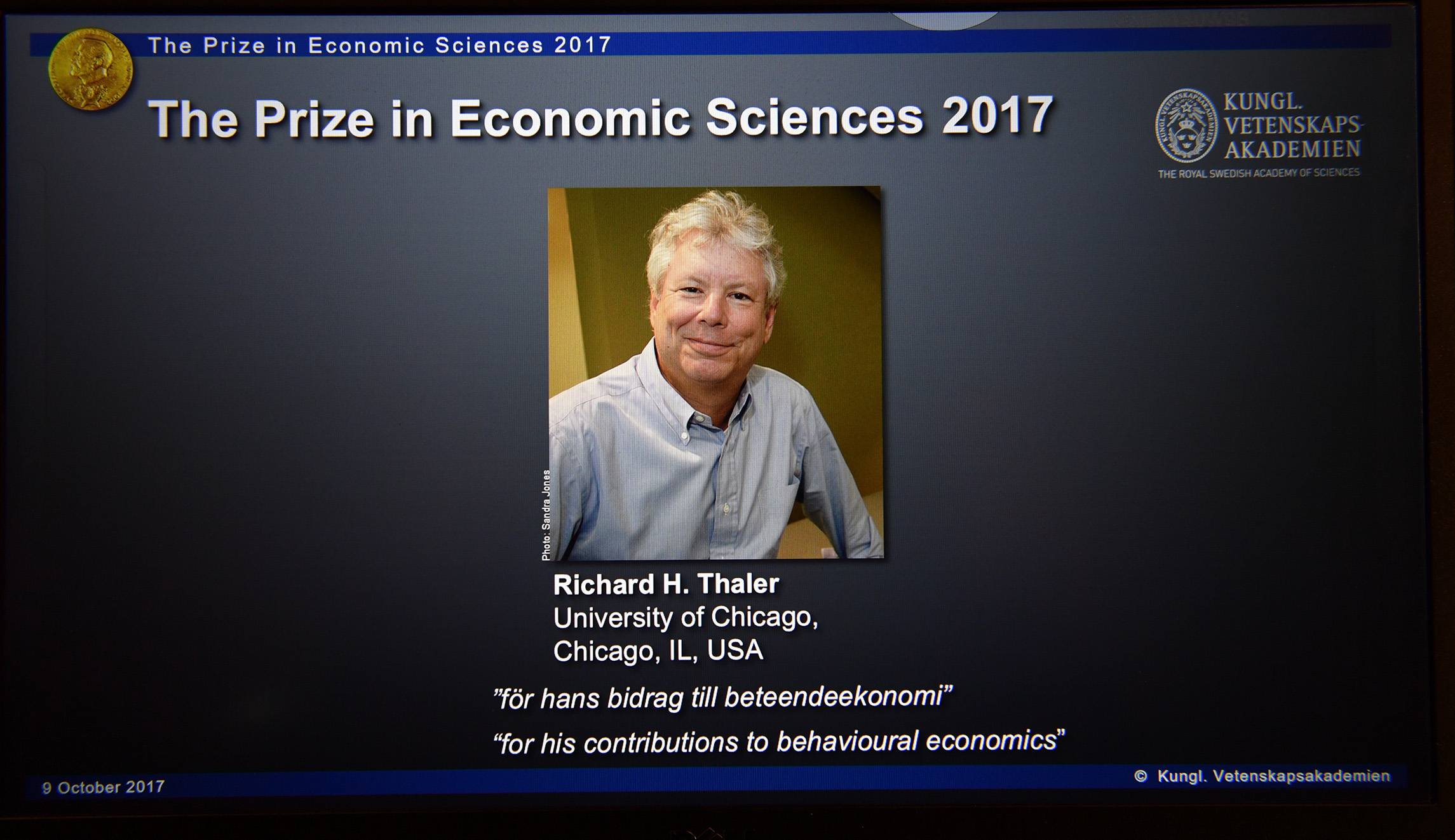 University of Chicago economist, advocate of government ‘nudges,’ wins Nobel Prize