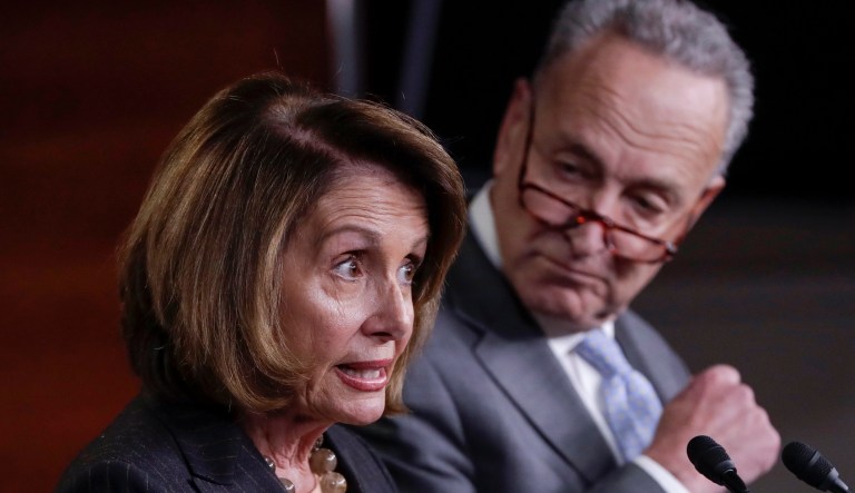 House Minority Leader Nancy Pelosi, D-Calif., and Senate Minority Leader Chuck Schumer, D-N.Y., last week led their troops into battle toward a government shutdown thinking the odds were in their favor. (AP Photo/J. Scott Applewhite)