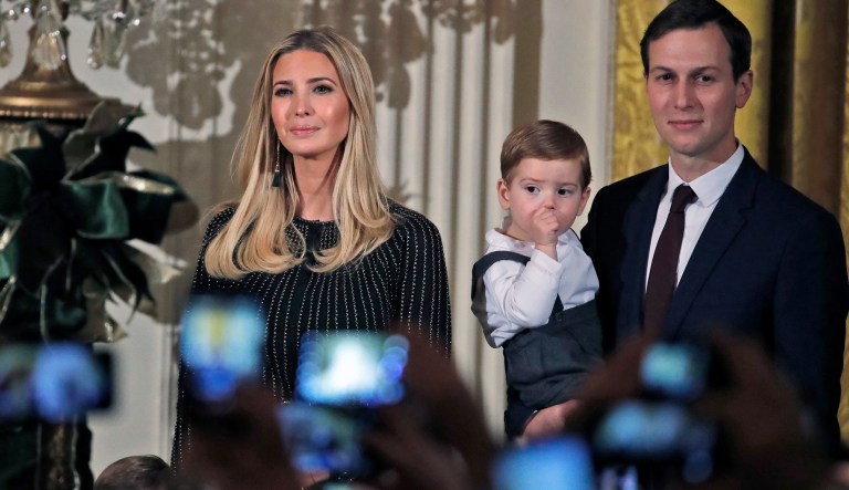 "Between themselves, the two [Ivanka Trump and Jared Kushner] had made an earnest deal: If sometime in the future the opportunity arose, she'd be the one to run for president. The first woman president, Ivanka entertained, would not be Hillary Clinton; it would be Ivanka Trump," author Michael Wolff writes. 