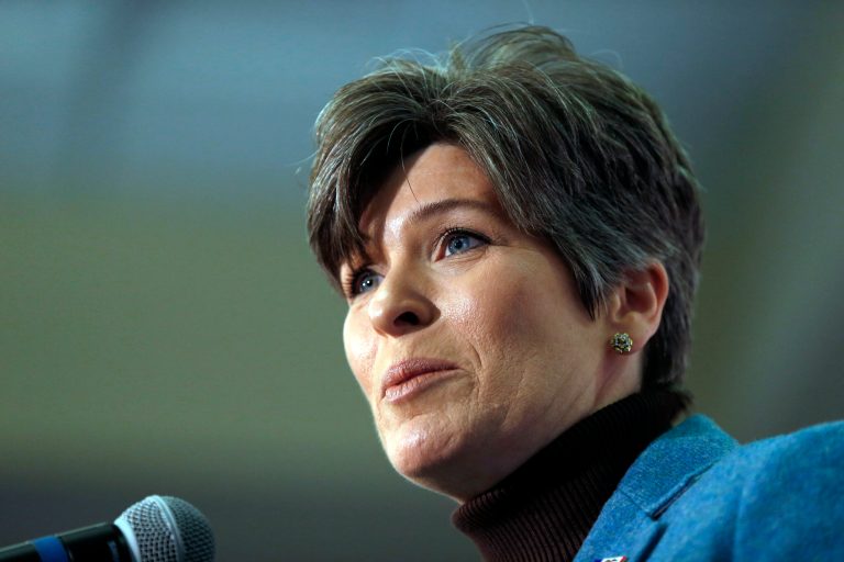 Ernst met with Trump in Bedminster, N.J., in what was effectively a job interview for vice president. (AP Photo/Paul Sancya, File)