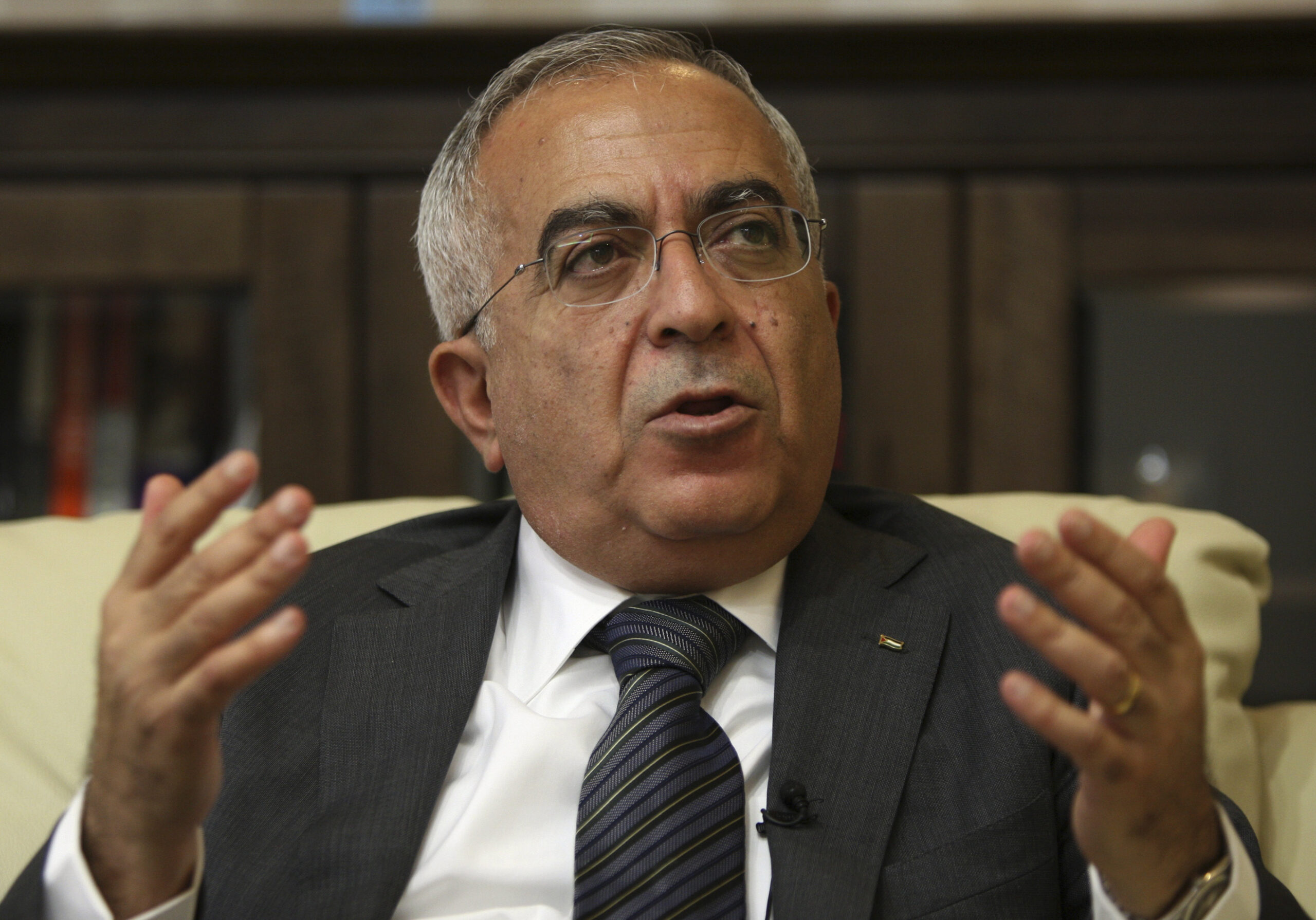 Palestinian PM hospitalized with abdominal pain