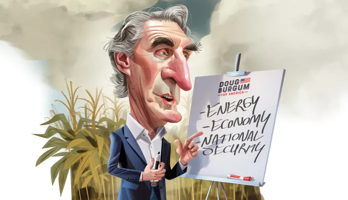 Doug Burgum hopes the debate will vanquish his anonymity among the base