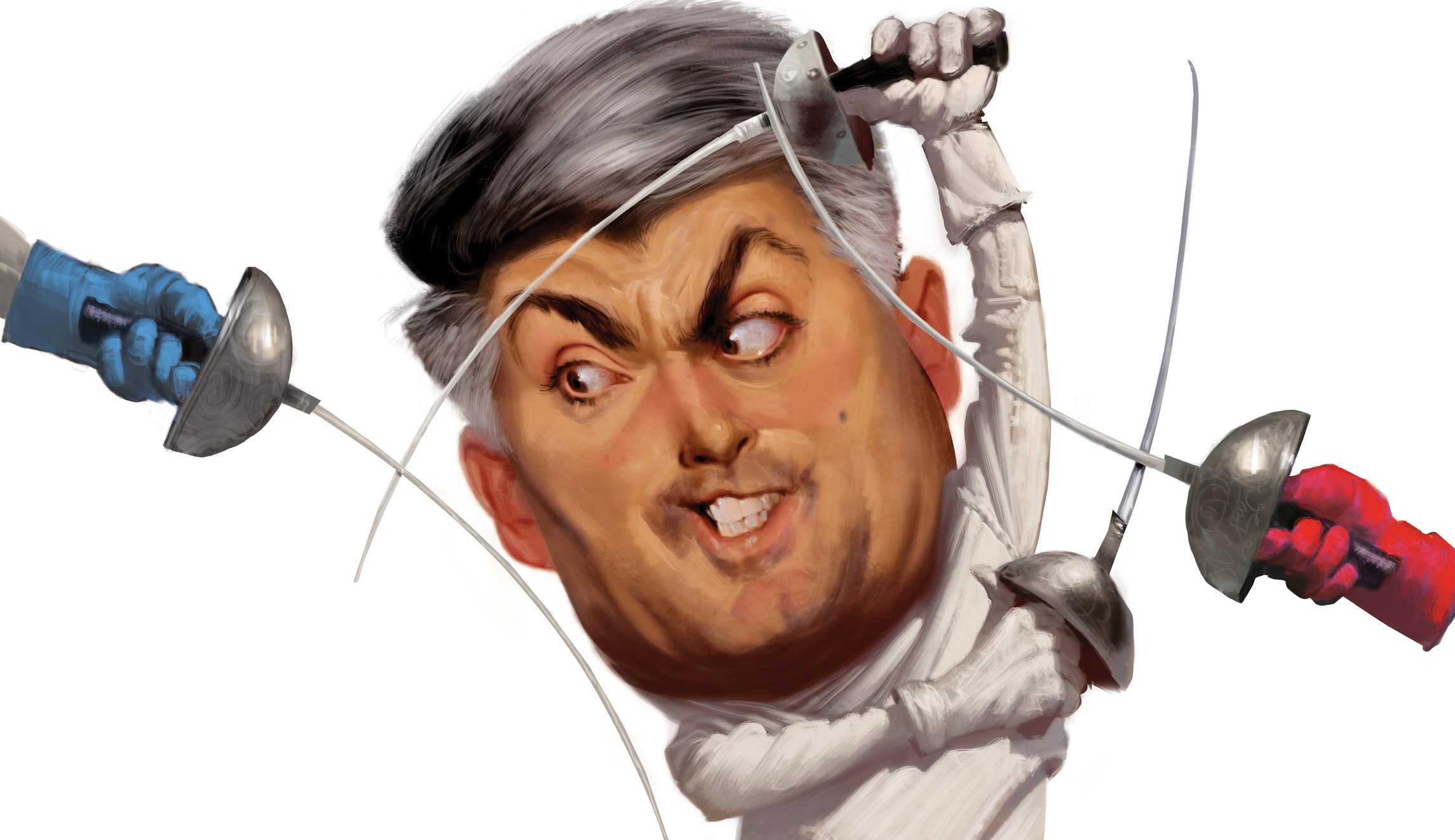 Cory Gardner is in the middle, facing crossfire