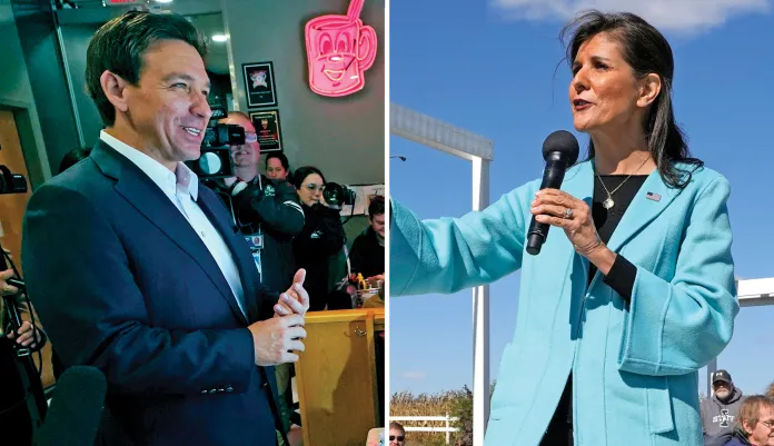 The two-candidate race