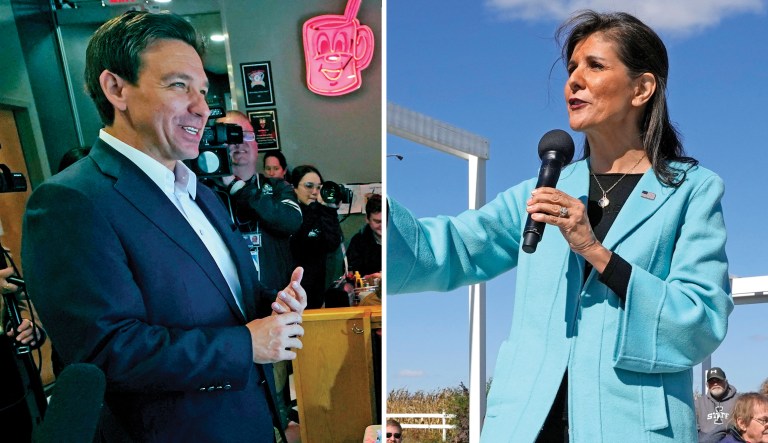 The two-candidate race