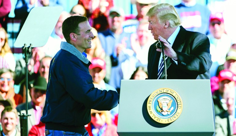 Adam Laxalt is walking the tightrope