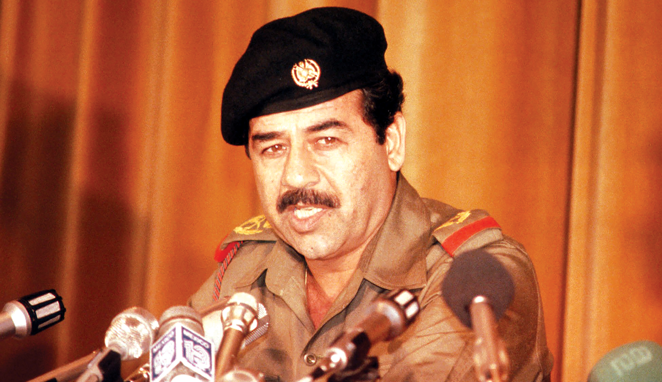 Saddam Hussein was there too